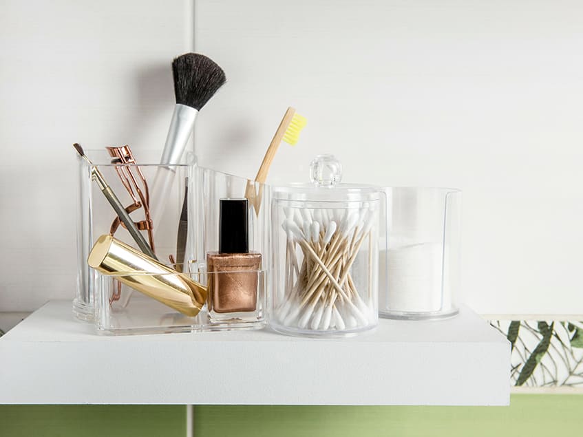 bathroom floating shelves