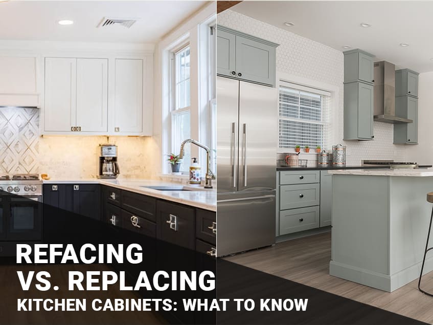 Refacing and Replacing Kitchen Cabinets
